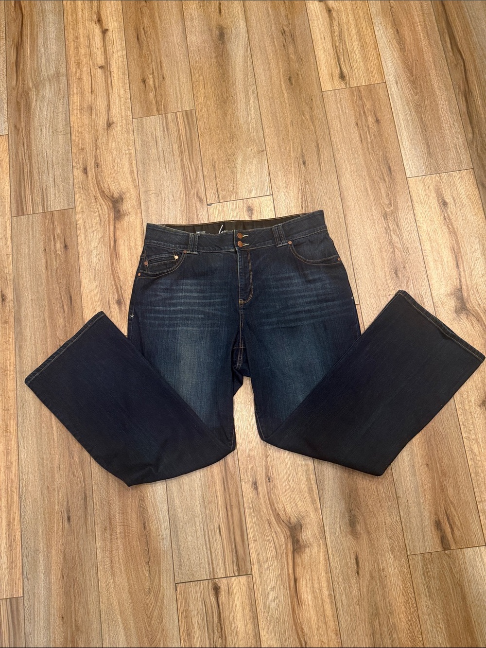 Lane Bryant Bootcut Jeans Size 18 Average Dark Wash Tighter Tummy Technology
